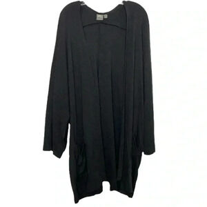 Asos Black Open Longline Cardigan